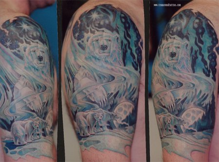 Tattoo by Anthony (Ant) Plaza. Did you ever wonder why Polar Bears don't 