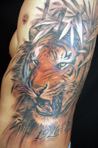 Tattoo by Jeff Gogue There are six extant living subspecies of tiger