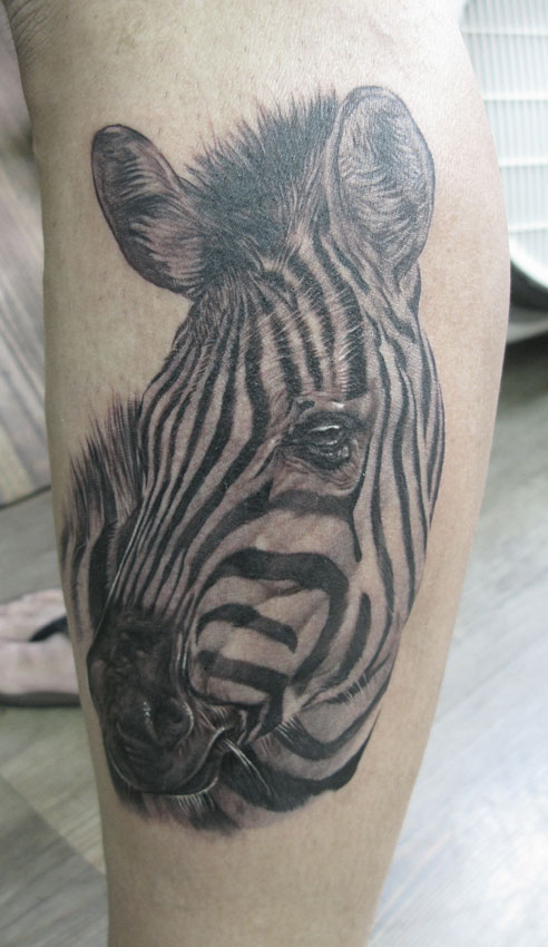 Tattoo by Elvin Yong Some interesting facts about zebras